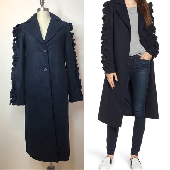 Anthropologie Jackets & Blazers - The Fifth Label Anthro trench coat ruffle sleeve